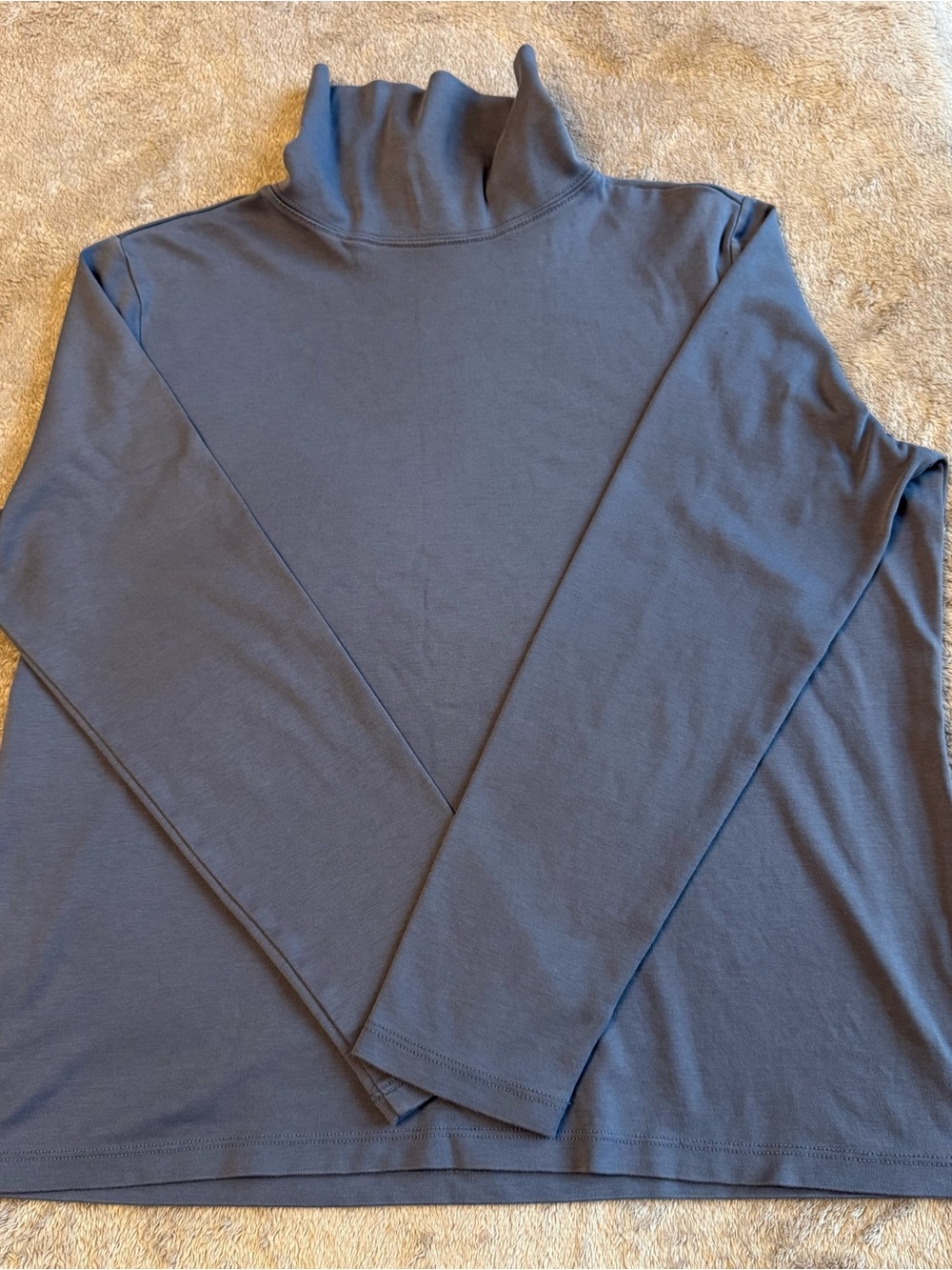 L.L. Bean Men's Turtleneck Sweater in Slate Blue, L